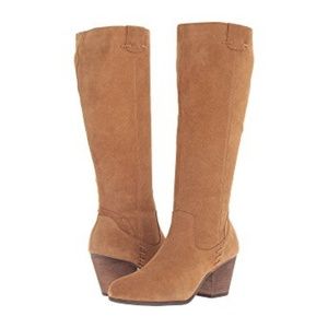 Aerosoles Festivities Dark Tan Suede Boots
